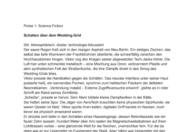 ghostwrite your german science fiction or thriller novel